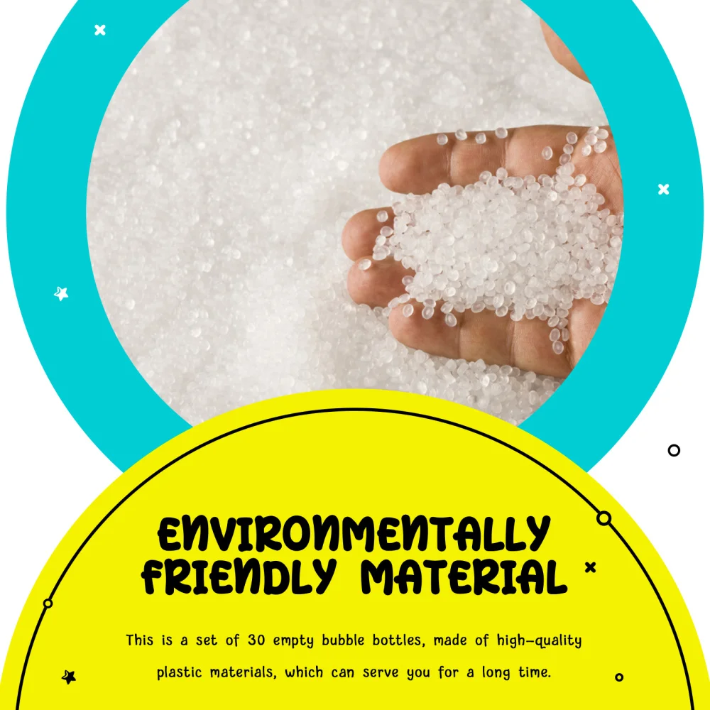 

30Pcs Bubble Bottle Empty Bottles Mini Bubble Wand Container Tubes Party Supply