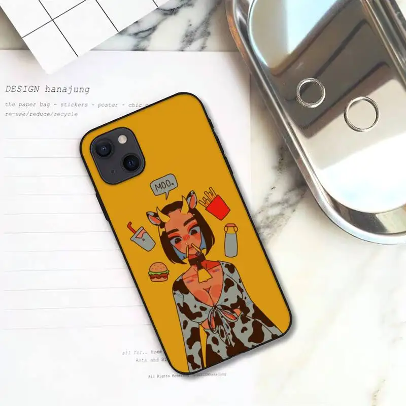 Чехол для телефона RUICHI Hot Singer doja cat iPhone 11 12 Mini 13 Pro XS Max X 8 7 6s Plus 5 SE XR | Мобильные