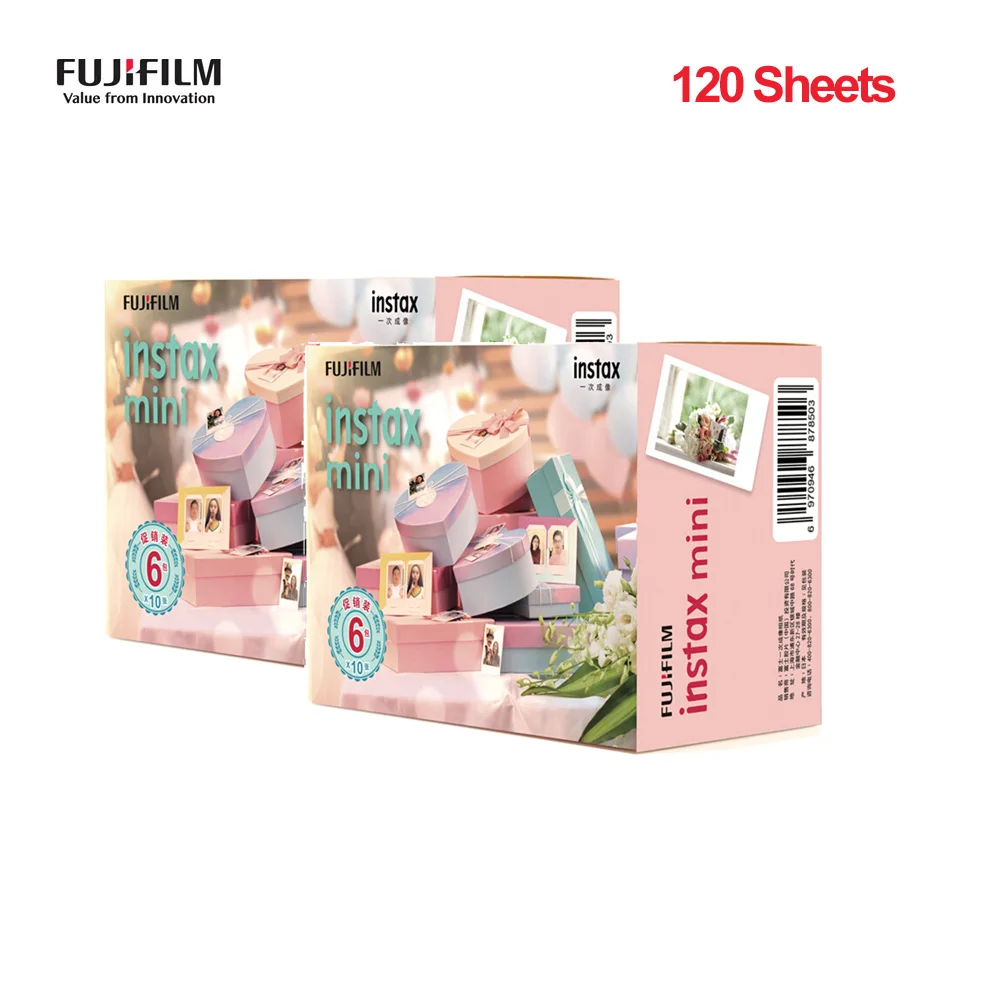 120 Sheets 60/120/180 шт белая пленка для Fuji Instax Мини-пленка для моментальной фотографии Фотобумага для ЖК-дисплея с подсветкой Fujifilm Instax Mini 9/8/фотоаппаратов моментальной печати 7s 25 50s 70/90 для SP-1/2 принтер - Цвет: 120 Sheets