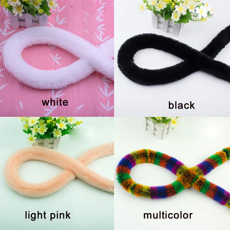 Лента из искусственного меха кролика Рекс пушистая отделка сделай сам пуховое