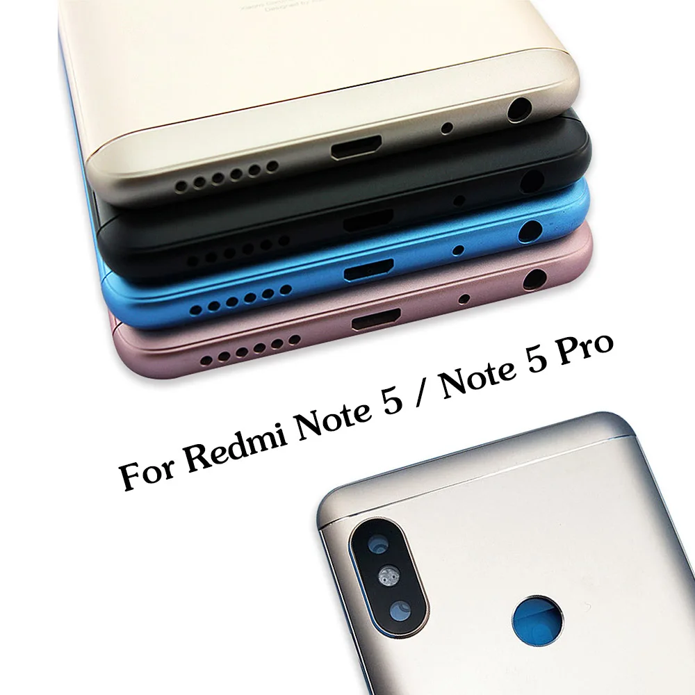 OEM для Xiaomi Redmi Note 5 крышка батареи задняя дверь корпус Redmi note 5 Pro+ объектив камеры и боковые клавиши кнопки Замена