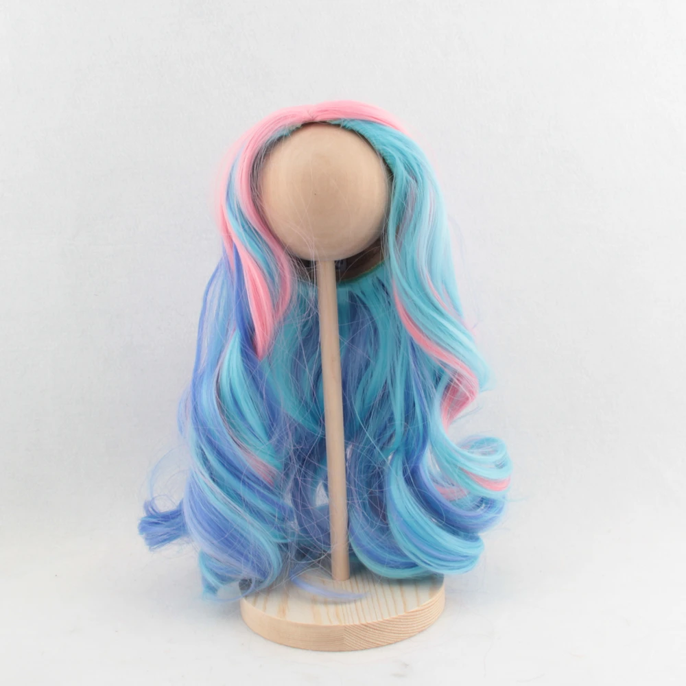 Парик из кукольных волос длиной 26-28 см термостойкие кудрявые волосы сделай сам