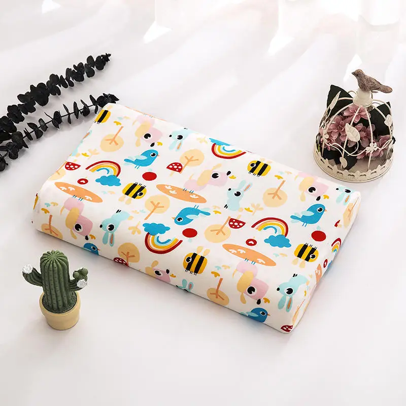 Хлопковая наволочка для детской подушки дышащий чехол малышей симпатичное