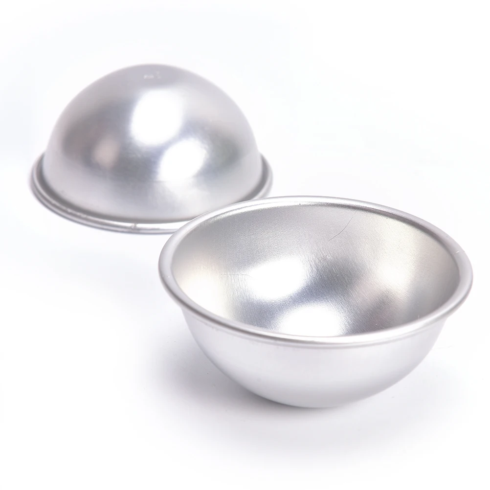 

2 шт. 3D шар Сфера Форма Бомбочки для ванны металла Алюминий сплав Бомбочки для ванны формы DIY инструмент для купания, аксессуары Творческий п...