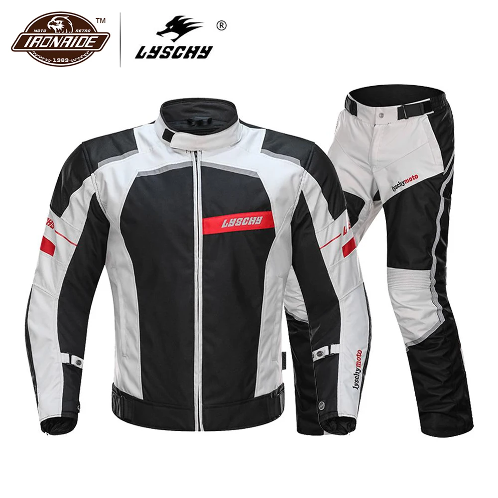 LYSCHY для мужчин мотоциклетная куртка летняя Chaqueta Moto Светоотражающая Защитная