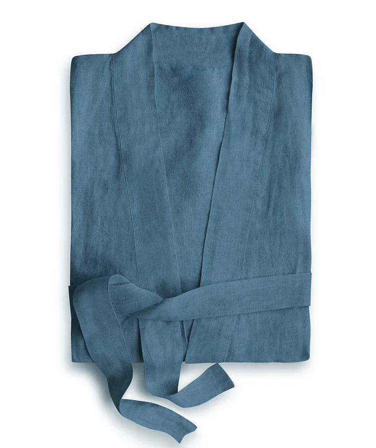 Женская одежда для сна халаты льняные пижамы дышащие душа спа ночные ночная