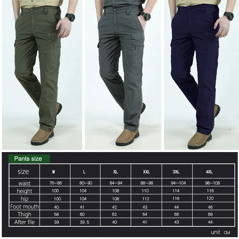 

Summer Thin Camping Hunting Pants Men Outdoor SoftShell Military Tactical Cargo Pants Trekking Sweatpants With Zipper Pocket