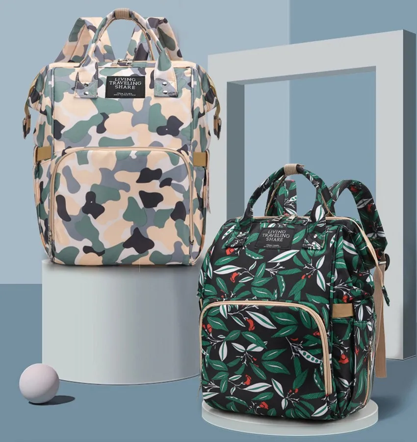 

2021, вместительная дизайнерская сумка для мам для подгузников, сумка для детских подгузников, сумка для ухода за ребенком, модный дорожный рю...