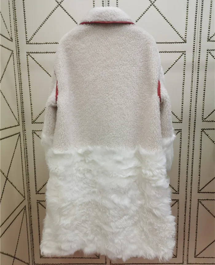 Зимняя куртка женские ботинки из овечьей кожи с мехом длинное пальто натуральной