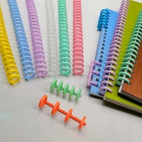 5pcs 13mm 30 hole binding rings a4a5b5 loose leaf strip plastic spiral notebook clip office buckle stationery office supplies