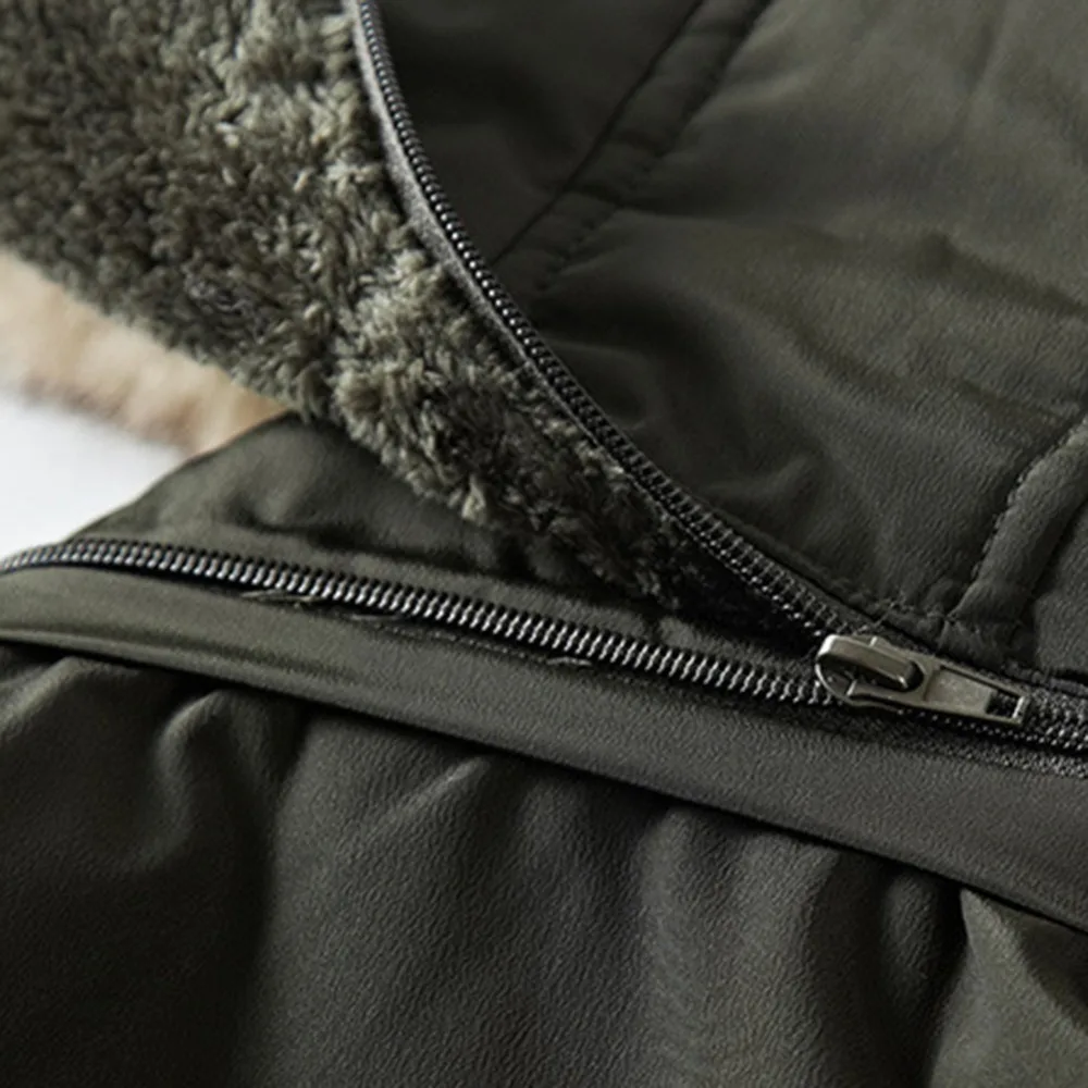 Dr.Qiiwi Men Cotton Clothes Heated Jacket Middle-Aged Casual Heated Coat For Autumn Winter Thermal Clothing