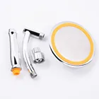 Насадка для душа под давлением, удлинитель с душевой лейкой под углом, дополнительная труба, хромированная настенная труба под давлением