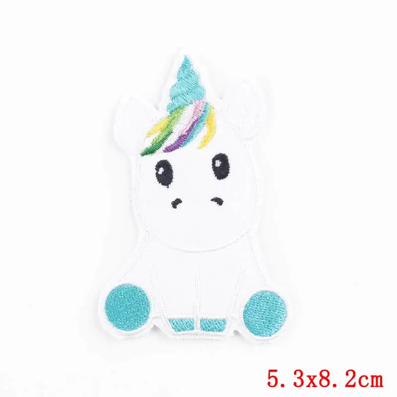 Новое поступление пластырей для одежды с железным мультяшным единорогом стикер