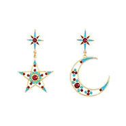 EDS, рождественские серьги, каффы для ушей, Санта Клаус, клипсы, серьги, клипсы, без пирсинга, каффы для ушей, женские модные ювелирные изделия
