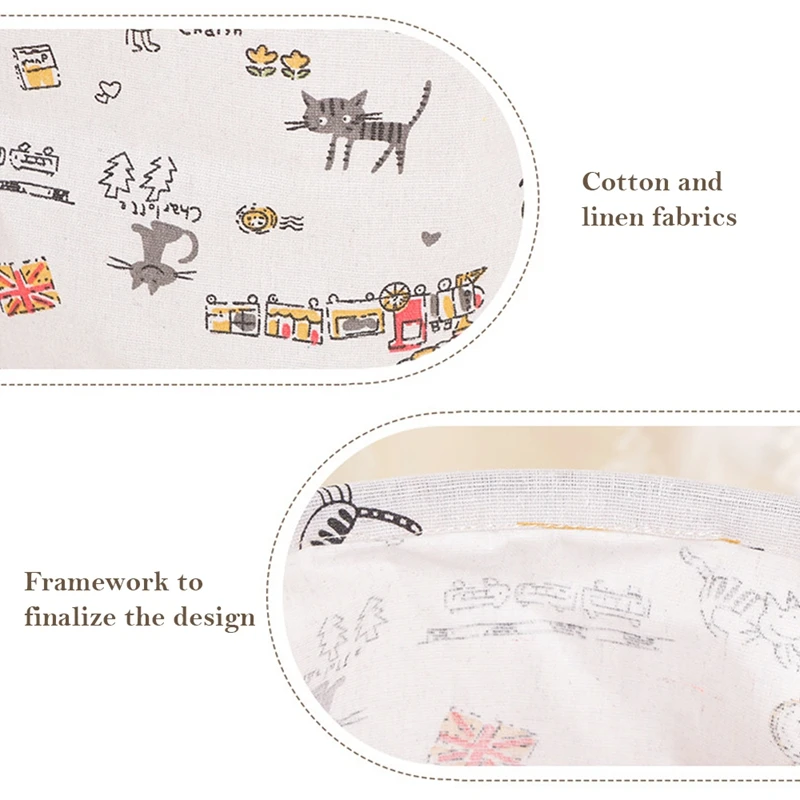 Корзина для белья складной круглый грязный ящик хранения одежды домашняя