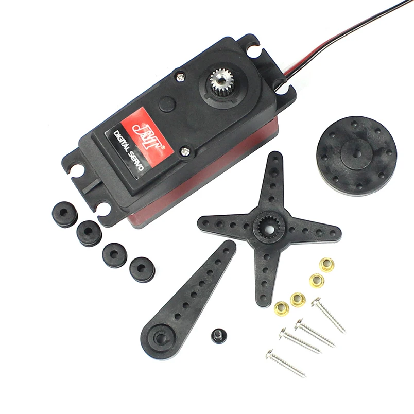 Servo Digital de engranaje de Metal, resistente al agua, 60KG, 6v-8,4 v, 60kg, alto Torque, 180, 270, 360 grados, Servo para 1/5 RC, piezas de coche-2