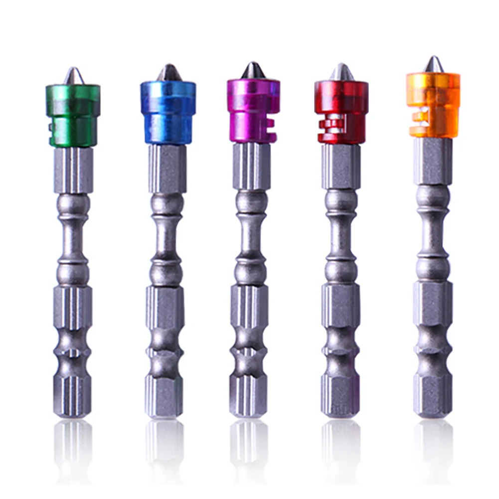 5 шт./компл. 65 мм Магнитная дрель шуруповерт биты противоскользящие стальные