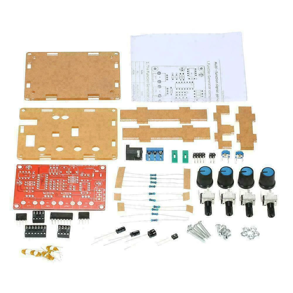 

DC 12V ICL8038 5HZ~400KHZ Adjustable Function Signal Generator Sine Triangle Sawtooth DIY Kit