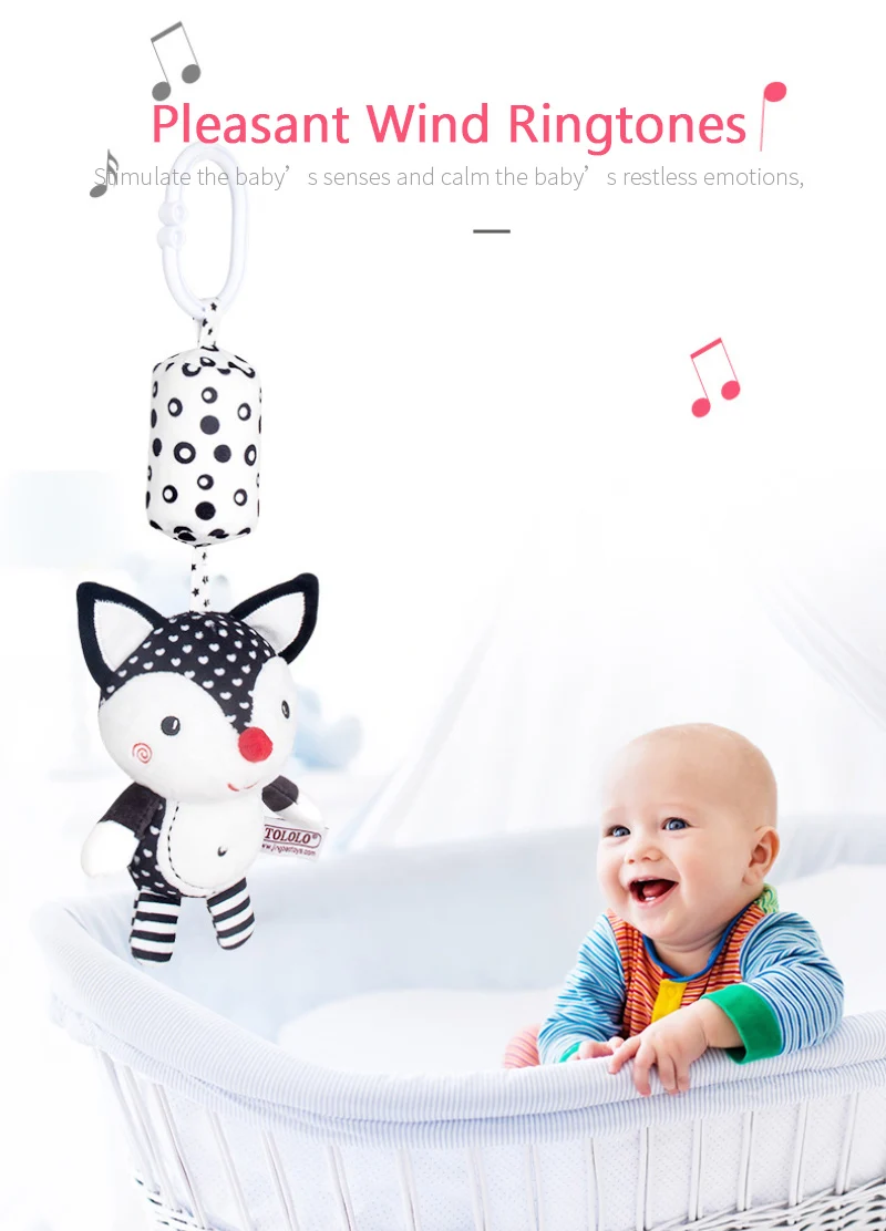 

Infant Baby Cotton Rattle Hand Bell Toy Animals Plush Development Gifts Toys Mobile Baby Bed Chimes Rattles Baby Rattles Toys