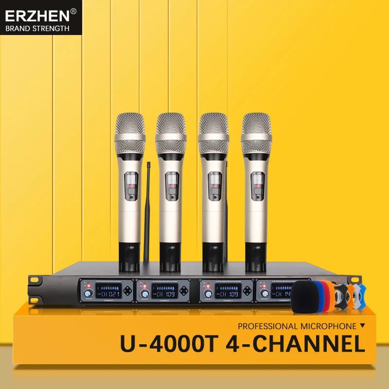 Конденсаторная гарнитура UHF4 с ручным микрофоном беспроводные системы