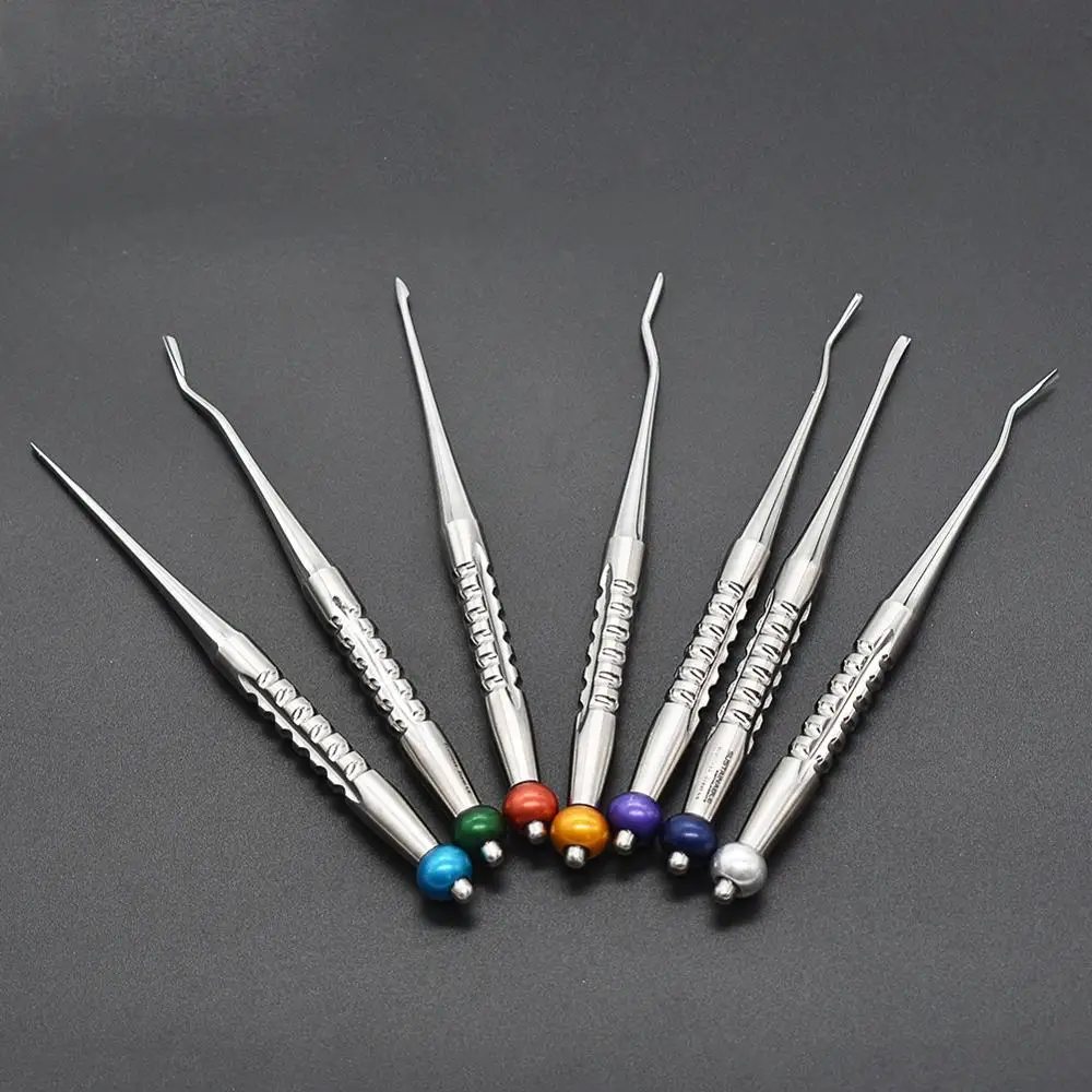 7pcs/box Tooth Extracting Forceps Set Tooth Elevator Dental Extraction Root Minimally Invasive Lever Dentist Instrument Tools