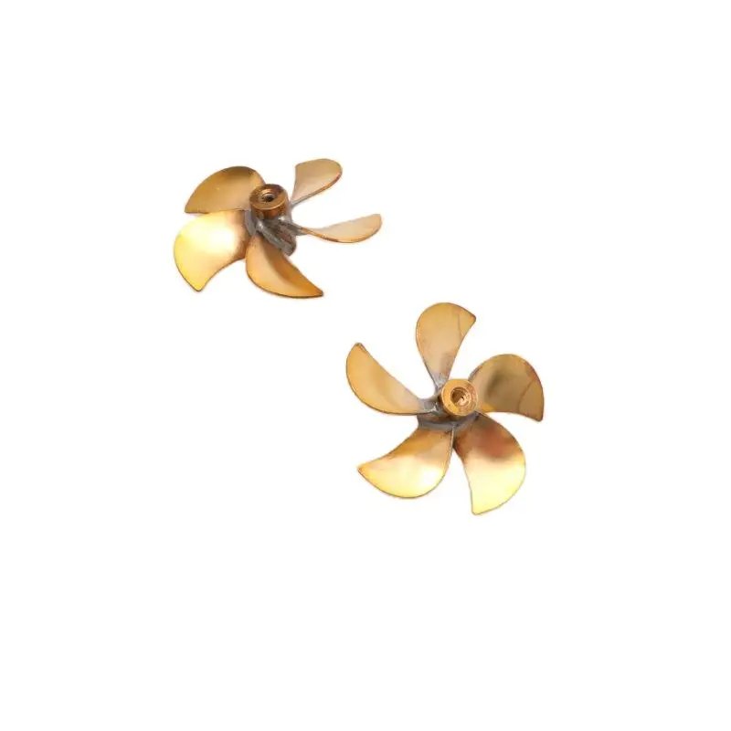 

1 пара 5 лезвий сварки латунных винта Диаметр УФ-фильтр 52 мм с вперед обратная лопасть полное вращение реквизит для Радиоуправляемая модель ...