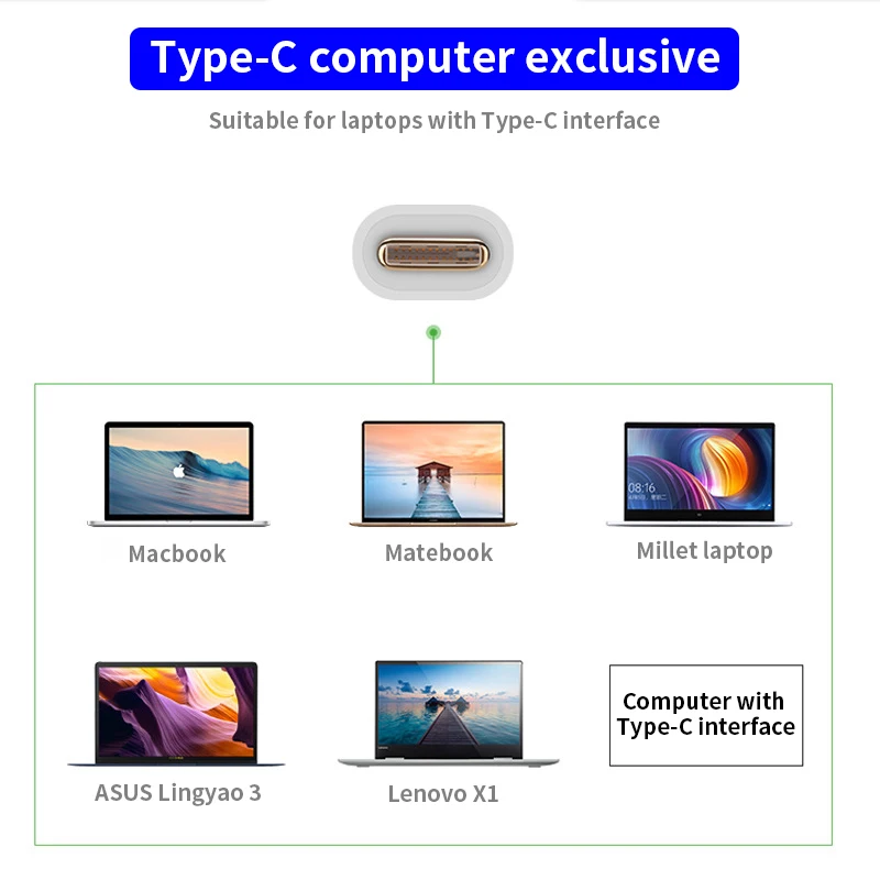 3-в-1 USB3.0 док-станция C-type HDMI концентратор USB адаптер для ноутбука MacBook смартфон расширение USB-C конвертер HDMI