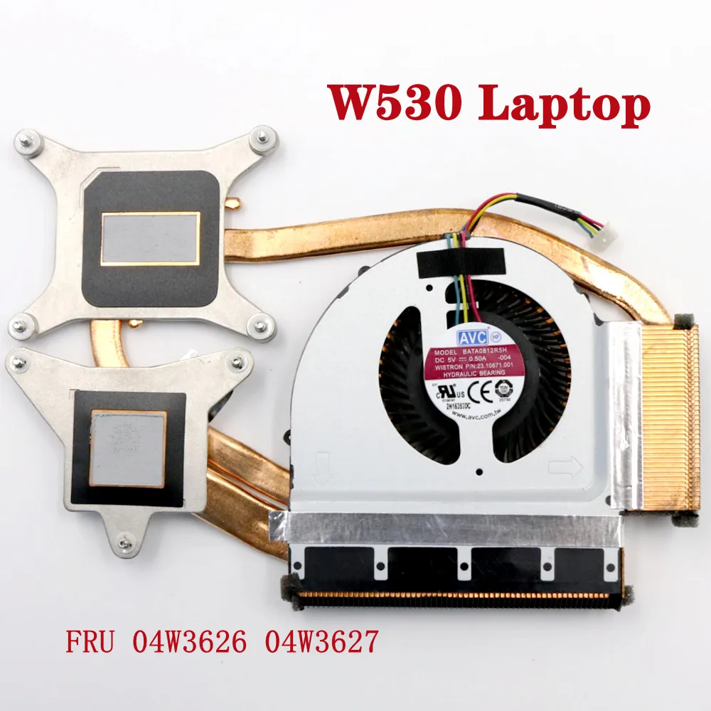 

For Lenovo ThinkPad IBM W530 Laptop Heatsink CPU Cooling FAN Cooler Radiator FRU 04W3626 04W3627