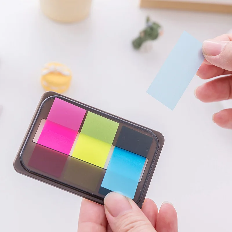 Kawaii блокнот для заметок креативные милые цветные флуоресцентные Липкие заметки