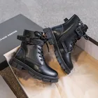 Детские осенние ботинки до середины икры, черные, белые модные красивые ботинки для мальчиков и девочек, ботинки из искусственной кожи с круглым носком, размеры 27-37, зимняя детская обувь