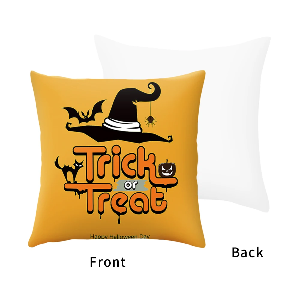 DIDIHOU наволочка для подушки на Хеллоуин желтая с буквенным принтом Наволочки