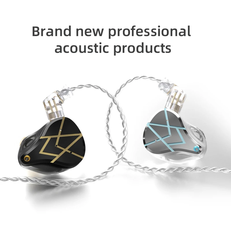 Внутриканальные наушники KZ ASX 20BA Hi Fi вкладыши с басами сбалансированные