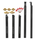 Индексируемый держатель токарного станка с хвостовиком 8 мм с твердосплавными вставками CCMT060204 DCMT070204 для станка с ЧПУ