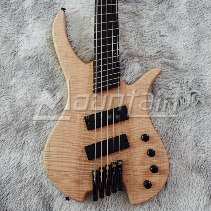 Маунтин безголовые басы 5 нитей фэнед лад электрический бас золь мм Пламенный