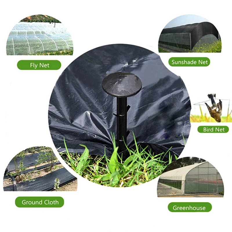 

5Pcs Ground Nail Film Fixed Garden Pegs Outdoor Garden Reusable Fix Tools Ground Cloth Sunshade Ground Nail Plastic Fixed Pegs