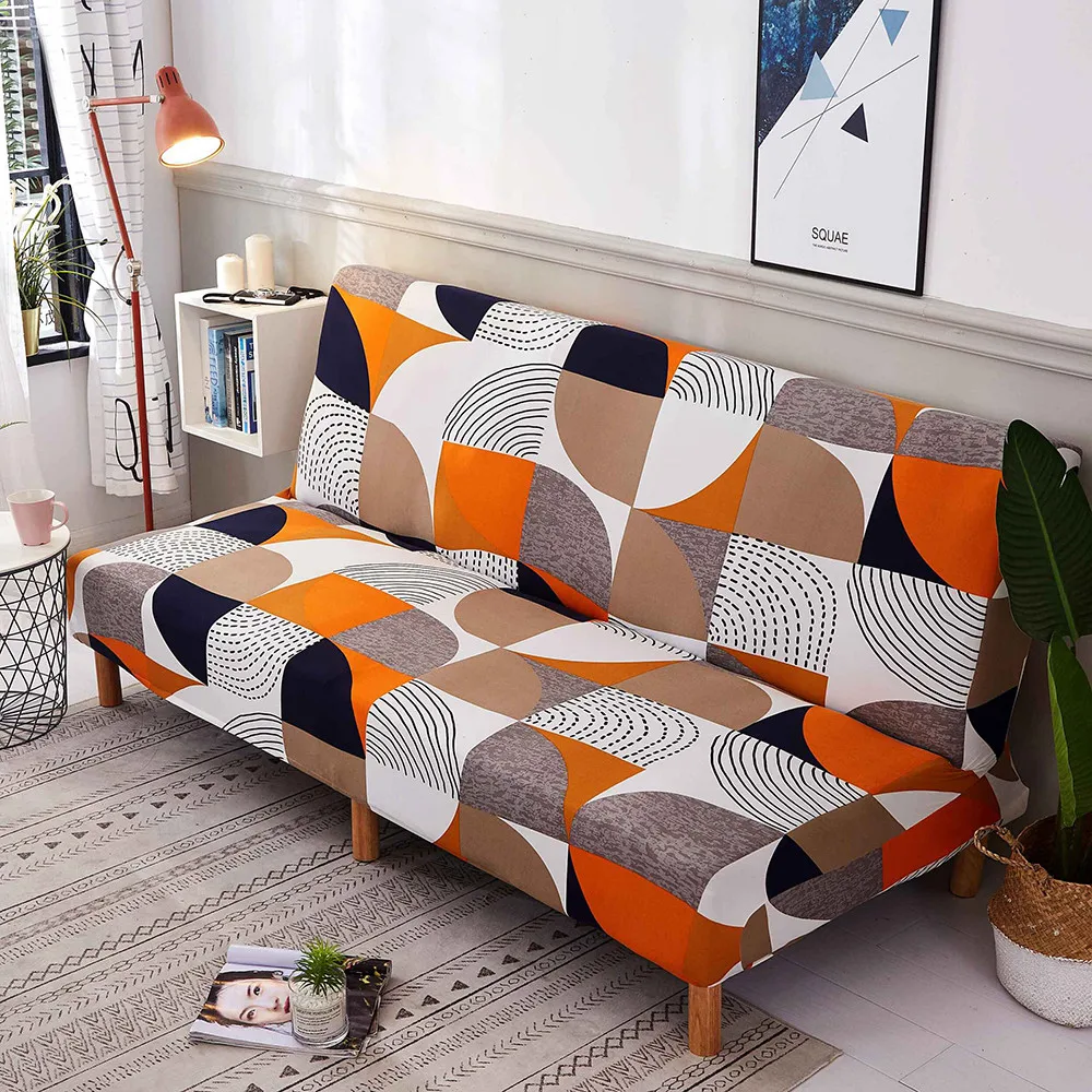 

All-inclusive Stretch Sofa Cover Spandex Sofa Covers for Living Room Tight Wrap Armless Sofa Bed Cover Universal Couch Cover