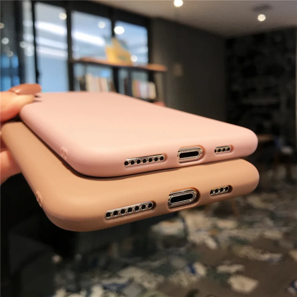 Роскошный Матовый чехол для iPhone X XS Max XR 6 S Чехол 7 8 6s Plus 5 5S SE Coque Мягкий силиконовый