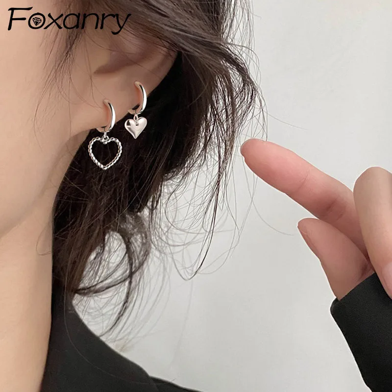 

FOXANRY предотвращает аллергию серебряный цвет Винтажные серьги модные элегантные аксессуары для фотографий