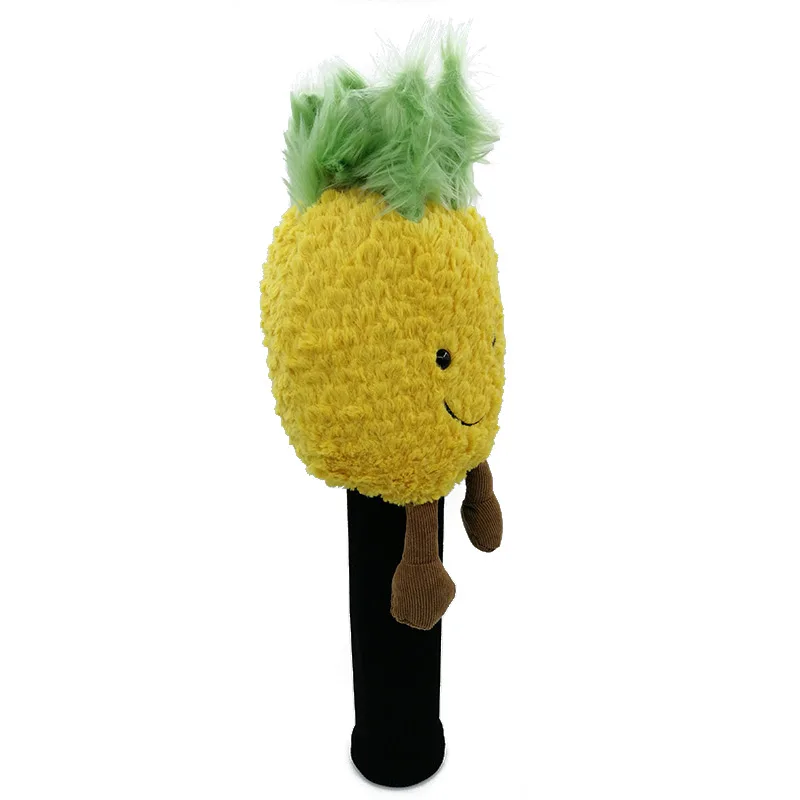 Накладка на голову с изображением ананаса для водителя игры в гольф мультяшный