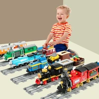 city train track building blocks compatible brand blocks diy railway model block city construction train toys for children gifts