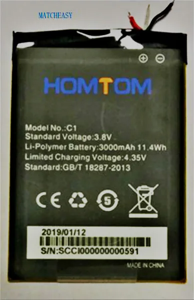 100% Оригинальный аккумулятор HOMTOM C2/C1 3000 мА ч для Homtom акумуляторная батарея мА/ч.