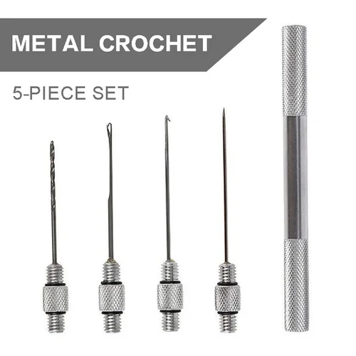 

5pcs Stainless Steel Baiting Needle Tool Set Carp Fishing Boilie Drill Hooks
