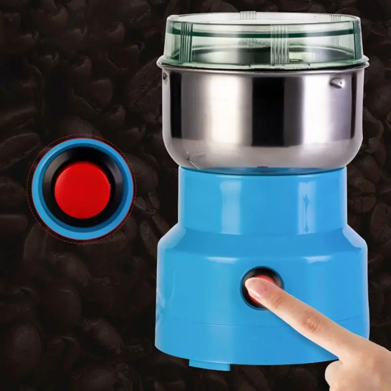 

Electric Coffee Grinder Multifunction Stainless Steel Blade Cafe Spice Mill Blender Nut Bean Seeds Grinding Smash Machine