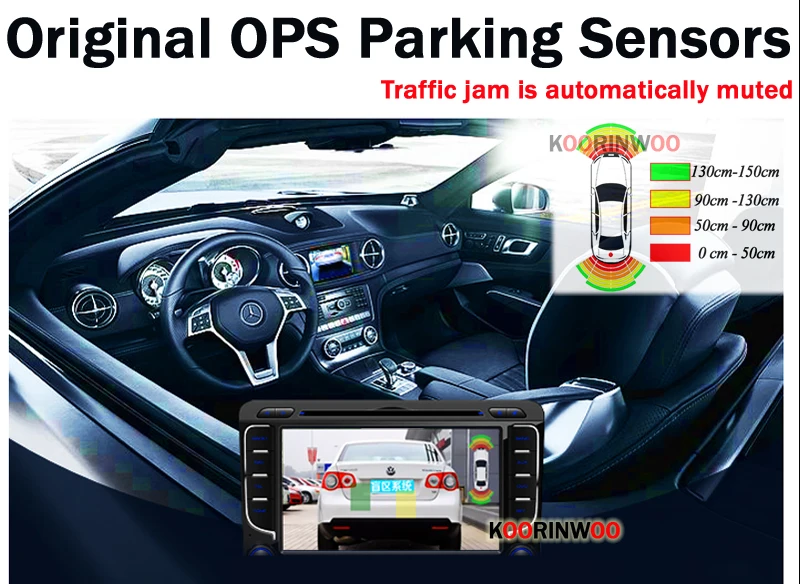 Koorinwoo новейший парктроник 8 OPS система автомобиля видео радиолокатор датчик парковки датчик сигнализации зуммер автомобильный детектор 4 спереди 4 сзади