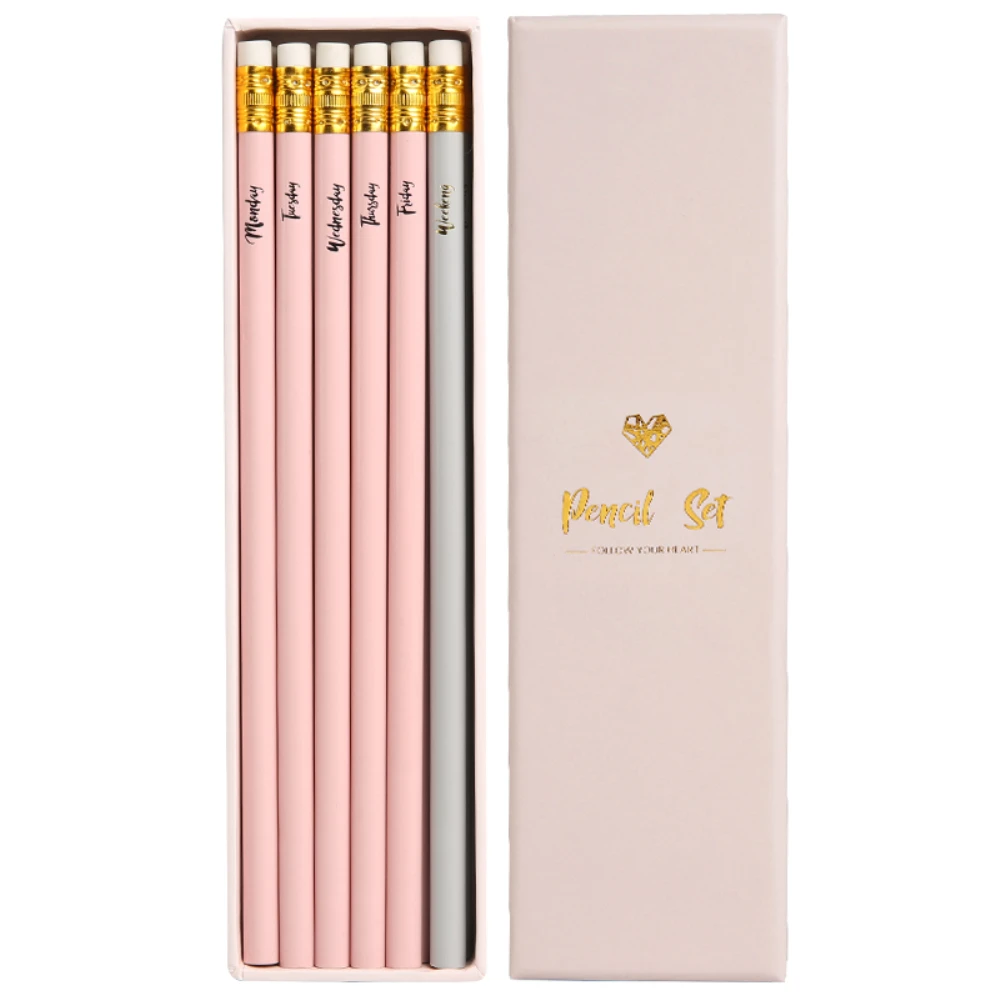 

HB Wood Cased Graphite Pencil Set of 12 Pink Drawing Sketching Pencils with Latex Free Eraser for Office School Writing Supplies