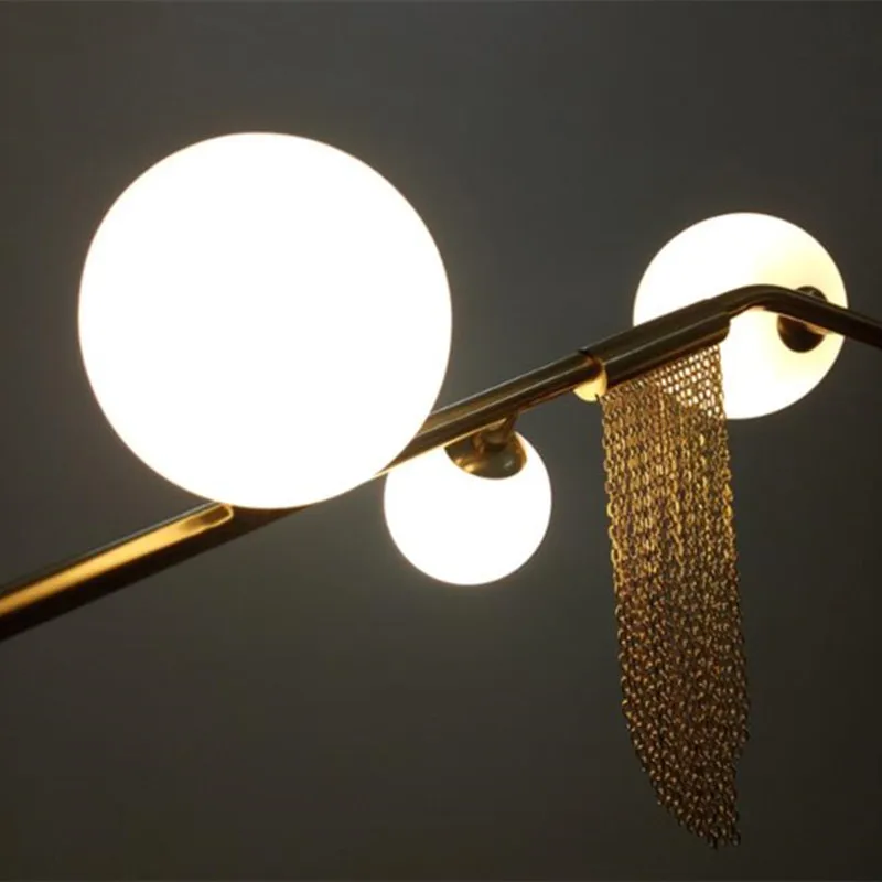 Люстра Cherry Bomb в минималистском стиле Золотая светодиодная лампа G9 дизайнерский