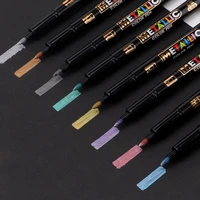 8pc set metalli color pen art marker brush pen mark write stationery student office school supplies calligraphy pen