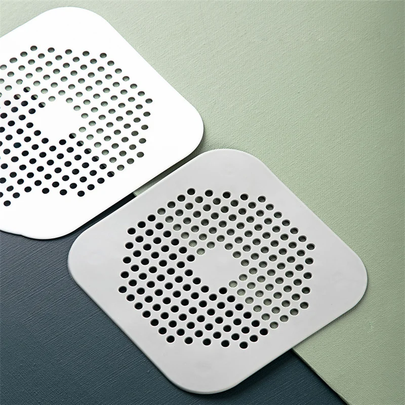 

Hair Catcher Durable Silicone Hair Stopper Shower Drain Covers Easy To Install And Clean Suit For Bathroom Bathtub And Kitchen