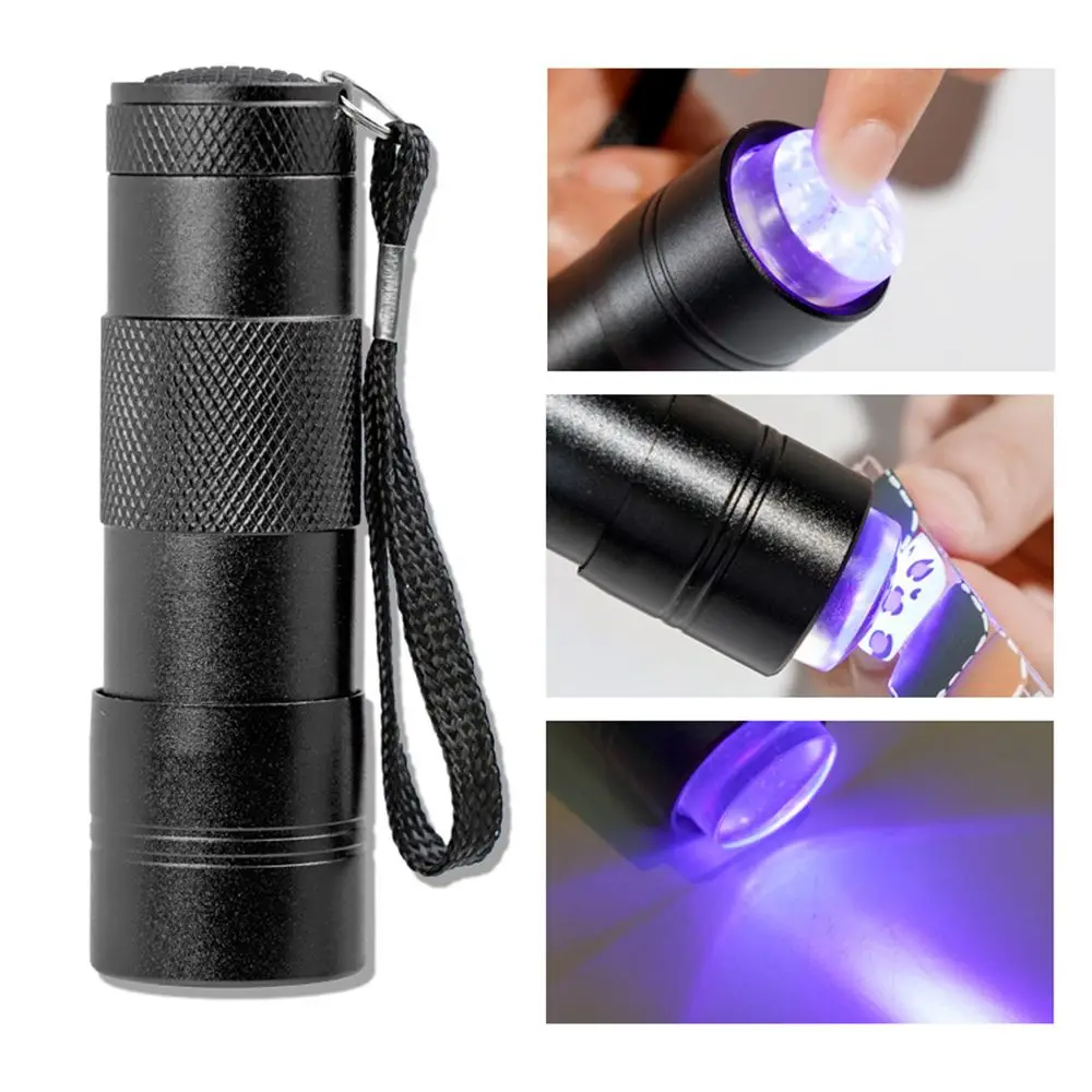 

Tools Soft Silicone with Flat Silicone Head Presser Flattens Nail Presser Lamp UV Led Portable Mini UV Light Presser