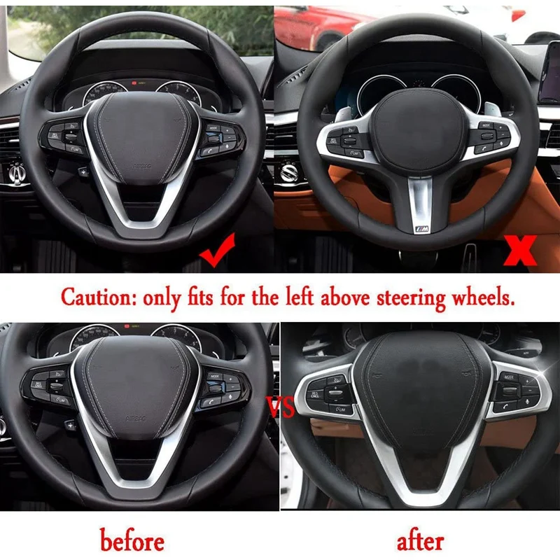 Автомобиль Хром Интерьер рулевое колесо с отделкой пуговицами Панель